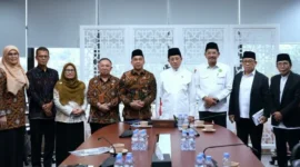 Audiensi Kementerian Agama dan Kementerian Kependudukan dan Pembangunan Keluarga di Kantor Kemenag Lapangan Banteng, Jakarta. (Foto: Kemenag)