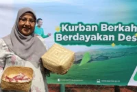 Kemenag gunakan besek bambu untuk distribusi daging kurban. (Foto: Ist/Kemenag)