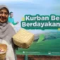 Kemenag gunakan besek bambu untuk distribusi daging kurban. (Foto: Ist/Kemenag)