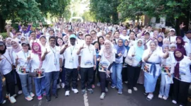 Puncak Pekan Imunisasi Dunia 2026 di Balai Sidang Universitas Indonesia, Depok, Sabtu (2/5/2026). (Foto: Kemenkes)