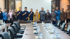 Penandatanganan PKS antara Direktorat Jenderal IKMA Kemenperin dan Deputi Bidang Pengembangan Industri Olahraga Kemenpora di Gedung Kemenpora, Jakarta. (Foto: Kemenperin)