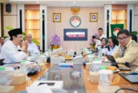 Menteri Sosial Saifullah Yusuf (Gus Ipul) bertemu Menteri PKP Maruarar Sirait di Kantor Kemensos, Jakarta Pusat, Senin (11/5/2026). (Foto: Kemensos)