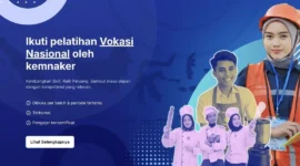 Kemnaker membuka Program Pelatihan Vokasi Nasional Tahun 2026 Batch 2 dengan kuota 30 ribu peserta. (Foto: Kemnaker)