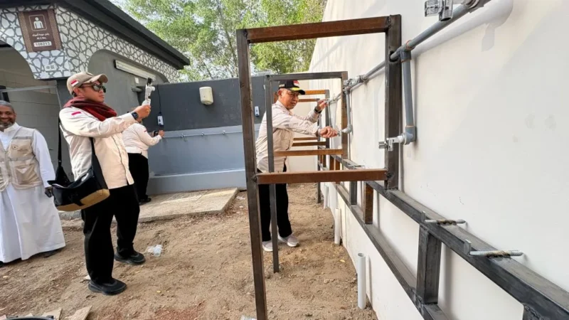 Kemenhaj RI melalui PPIH Arab Saudi terus mematangkan kesiapan fasilitas di Arafah, Muzdalifah, dan Mina (Armuzna) menjelang puncak ibadah haji 2026. (Foto: Kemenhaj)