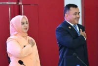 Ny. Nova Raju Minropa resmi dilantik sebagai Ketua DWP Padang periode 2024-2029, Rabu (20/5/2026). (Foto: Diskominfo Padang)