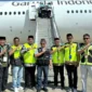 Jemaah haji Kloter 08 Embarkasi Padang berangkat menuju Madinah lebih awal dari jadwal melalui BIM, Sabtu (2/5/2026). (Foto: Kemenhaj Sumbar)