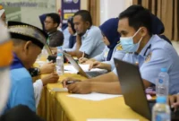 Kloter 13 jemaah haji tiba di Embarkasi Padang, Kamis (7/5/2026) pagi. (Foto: Humas Kemenhaj Sumbar)