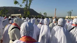 Operasional gelombang pertama jemaah haji reguler Indonesia di Madinah resmi berakhir, Jumat (15/5/2026). (Foto: Kemenhaj)