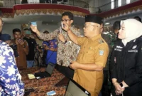 Peluncuran e-Voting untuk Pilwana 2026 di Aula Kantor Bupati Pasbar, Selasa (19/5). (Foto: Diskominfo Pasbar)