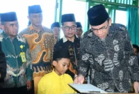 Wakil Wali Kota Padang, Maigus Nasir memonitoring pelaksanaan UAM dan TPQ di Kota Padang, Minggu (10/5/2026). (Foto: Prokopim Padang)