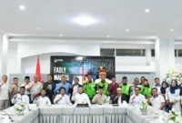 Wali Kota Padang Fadly Amran menerima perwakilan FSPMI Padang di Kediaman Resmi Wali Kota, Jumat (1/5/2026). (Foto: Prokopim Padang)
