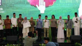 Menteri Agama Nasaruddin Umar dalam Temu Nasional Pondok Pesantren di Jakarta, Senin (18/5/2026). (Foto: Kemenag)