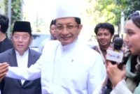 Menag Nasaruddin Umar memberikan keterangan pers selepas Salat Iduladha 1447 H di Masjid Istiqlal, Jakarta, Rabu (27/5/2026). (Foto: Firmandan Wijaya/Kemenag)