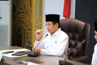 Menteri Agama Nasaruddin Umar memimpin Rapat Koordinasi Kebijakan Strategis bersama Wakil Menteri Agama Romo Syafi’i. (Foto: Isykariman Ismail/Kemenag)