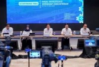 Menkes Budi Gunadi Sadikin dalam konferensi pers di ruang dr. J. Leimena Kemenkes Jakarta, Kamis (7/5). (Foto: Kemenkes)