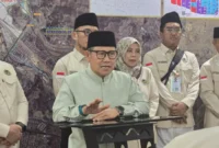 Menteri Koordinator Pemberdayaan Masyarakat sekaligus bagian dari misi Amirul Hajj 2026, Muhaimin Iskandar, usai memimpin rapat koordinasi di Makkah, Arab Saudi, Rabu (20/5/2026). (Foto: Kemenhaj)