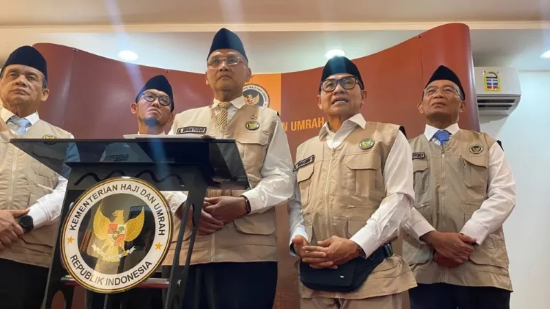 Menko PMK, Abdul Muhaimin Iskandar mengapresiasi kematangan skema pelaksanaan puncak ibadah haji di Armuzna yang disiapkan Kemenhaj. (Foto: Kemenhaj)