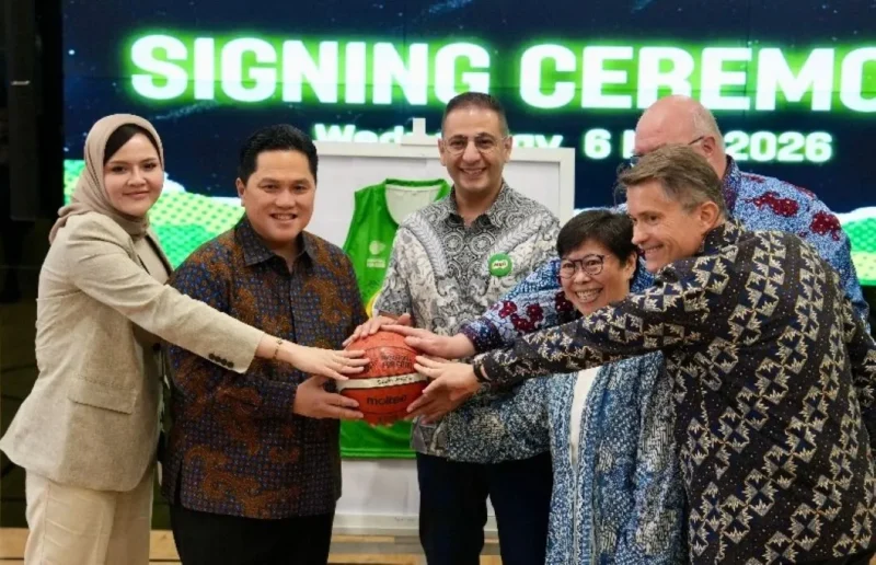 Menpora RI, Erick Thohir mengapresiasi kerjasama antara FIBA dan MILO Indonesia dalam memperkuat pengembangan olahraga basket di Indonesia. (Foto: Gilang/Kemenpora)