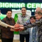 Menpora RI, Erick Thohir mengapresiasi kerjasama antara FIBA dan MILO Indonesia dalam memperkuat pengembangan olahraga basket di Indonesia. (Foto: Gilang/Kemenpora)