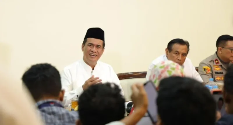 Mentan Andi Amran Sulaiman dalam konferensi pers di Jakarta, Selasa (19/5/2026). (Foto: Kementan)