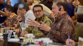 Menteri Ekraf Teuku Riefky Harsya mengikuti Rakortas di Kantor Menko Perekonomian, Jakarta, pada Selasa (26/5). (Foto: Kementerian Ekraf)