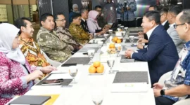 Menteri PKP Maruarar Sirait bertemu Direktur Utama BSI Anggoro Eko Cahyo di The Tower, Jakarta, Kamis (21/5/2026). (Foto: Kementerian PKP)