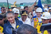 Menteri Pekerjaan Umum, Dody Hanggodo saat kunjungan kerja ke Dharmasraya, Rabu (6/6/2026). (Foto: Diskominfo Dharmasraya)