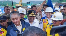 Menteri Pekerjaan Umum, Dody Hanggodo saat kunjungan kerja ke Dharmasraya, Rabu (6/6/2026). (Foto: Diskominfo Dharmasraya)