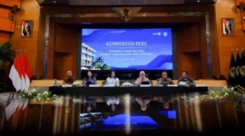Menteri Pariwisata Widiyanti Putri Wardhana saat konferensi pers di Gedung Sapta Pesona, Jakarta, Selasa (26/5/2026). (Foto: Kemenpar)