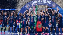 Para pemain PSG merayakan gelar juara Liga Champions 2025/2026. (Foto: IG @psg)