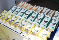 Produsen pakan burung ikut meramaikan Lomba Burung Berkicau dan Festival UMKM di lapangan parkir Kemendag. (Foto: Kemendag)