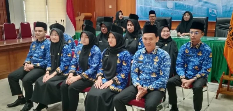Bawaslu RI melantik CPNS melalui zoom meeting pada Selasa (19/5/2026). (Foto: Ist)