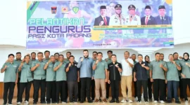 Wali Kota Padang Fadly Amran menghadiri pelantikan Pengcab PASI Padang masa bakti 2025–2029 di Palanta Kediaman Resmi Wali Kota Padang, Sabtu (16/5/2026). (Foto: Pemko Padang)