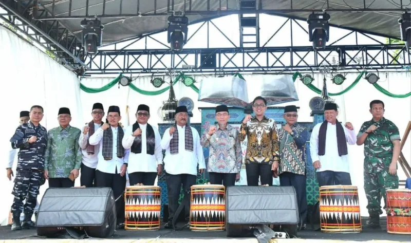 Wakil Wali Kota Padang, Maigus Nasir membuka MTQN ke-42 tingkat Kecamatan Padang Selatan di halaman SDN 31 Teluk Bayur, Kelurahan Rawang, Sabtu (30/5/2026). (Foto: Pemko Padang)