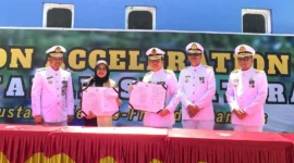 Pemkab Dharmasraya menjalin kerja sama dengan BPSDMP Kemenhub untuk pengembangan sumber daya manusia di bidang transportasi. (Foto: Diskominfo Dharmasraya)
