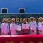 Penandatanganan MoU antara Pemkab Pasbar dan BPSDM Perhubungan Kemenhub di Politeknik Pelayaran Sumbat, Padang Pariaman, Sabtu (9/5). (Foto: Diskominfo Pasbar)