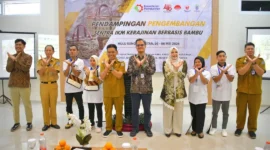 Pendampingan sentra IKM berbasis kerajinan bambu