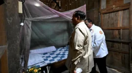 Presiden Prabowo meninjau Museum Ibu Marsinah di Desa Nglundo, Kecamatan Sukomoro, Kabupaten Nganjuk, Jawa Timur, Sabtu (16/5/2026). (Foto: BPMI Setpres)