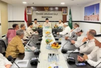 Pertemuan PPIH Arab Saudi dengan pihak dapur penyedia konsumsi jemaah di Madinah, Kamis (7/5/2026). (Foto: Kemenhaj)