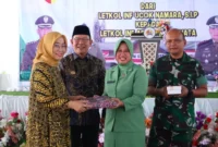 Wali Kota Payakumbuh, Zulmaeta dalam acara pisah sambut Letkol Inf. Ucok Namara di Markas Kodim 0306/50 Kota, Tanjung Pati, Rabu (13/5/2026). (Foto: MC Payakumbuh)