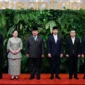 Presiden Prabowo bersama Wakil Presiden Gibran Rakabuming Raka dan pimpinan DPR RI melakukan foto bersama di Gedung Nusantara MPR/DPR/DPD RI, Jakarta, Selasa (20/5/2026). (Foto: BPMI Setpres)