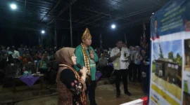 Menteri PKP, Maruarar Sirai meluncurkan Program BSPS Satu Sumatera di Provinsi Lampung, Kamis (7/5/2026). (Foto: Kementerian PKP)