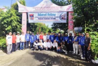 Tim juri Padang Rancak Award 2026 saat menilai RT Sinergi di Perumahan Tarok Indah I, Gunung Sarik, Kecamatan Kuranji, Sabtu (2/5/2026). (Foto: Diskominfo Padang)