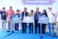 Wali Kota Solok Ramadhani Kirana Putra mengapresiasi Gebyar Hadiah Tabungan Bank Nagari bertema “Ranking 1”, Sabtu (9/5/2026). (Foto: Prokopim Kota Solok)