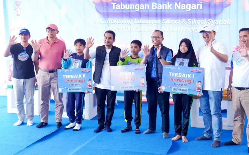 Wali Kota Solok Ramadhani Kirana Putra mengapresiasi Gebyar Hadiah Tabungan Bank Nagari bertema “Ranking 1”, Sabtu (9/5/2026). (Foto: Prokopim Kota Solok)