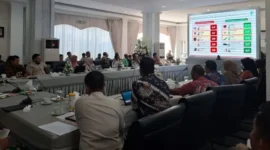 High Level Meeting (HLM) TPID Padang di Rumah Dinas Wali Kota Padang, Kamis (7/5/2026). (Foto: Diskominfo Padang)