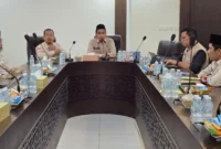 Rapat koordinasi bersama mitra penyedia layanan RTE dan jajaran PPIH Arab Saudi. (Foto: Kemenhaj)
