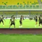 Pemain Semen Padang FC saat latihan di Banten International Stadium, Serang. (Foto: IG Semen Padang FC)
