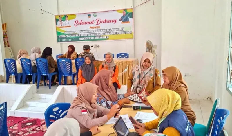 Pemkab Solsel terus mempercepat proses sertifikasi halal bagi pelaku UMKM hingga tingkat nagari melalui Progul UMKM Naik Kelas. (Foto: Diskominfo Solsel)