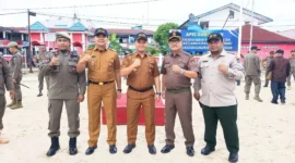 Satpol PP Kota Padang menggelar sertijab pejabat lama dan baru di lingkungan Satpol PP Padang, Selasa (12/5/2026). (Foto: Humas Satpol PP Padang)